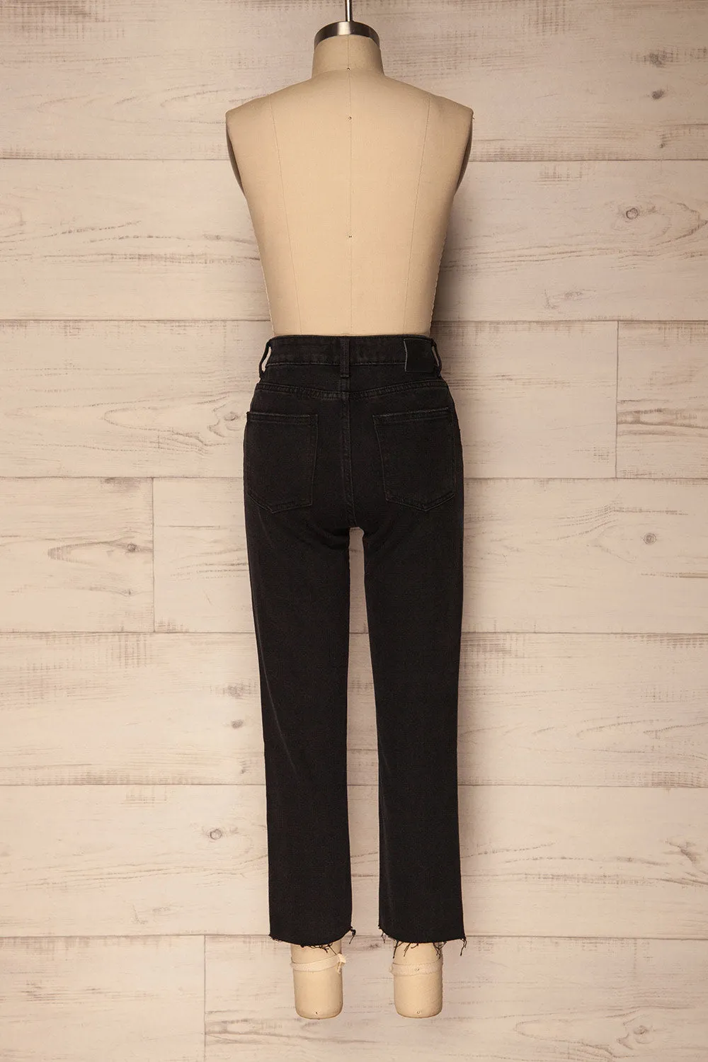 Acosse | Black Straight Leg Jeans