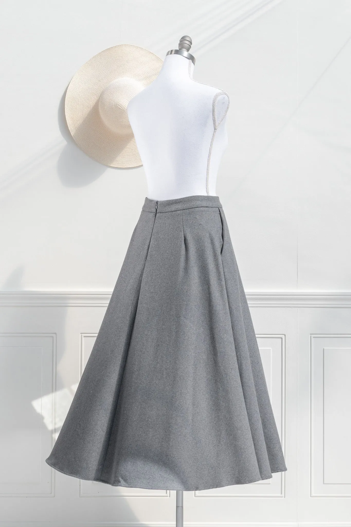 Alouette Midi Skirt - Grey