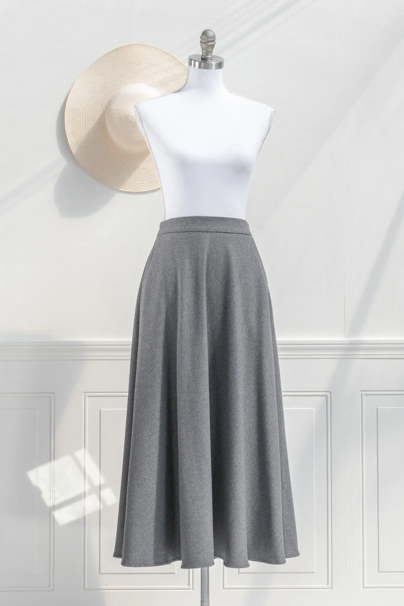 Alouette Midi Skirt - Grey