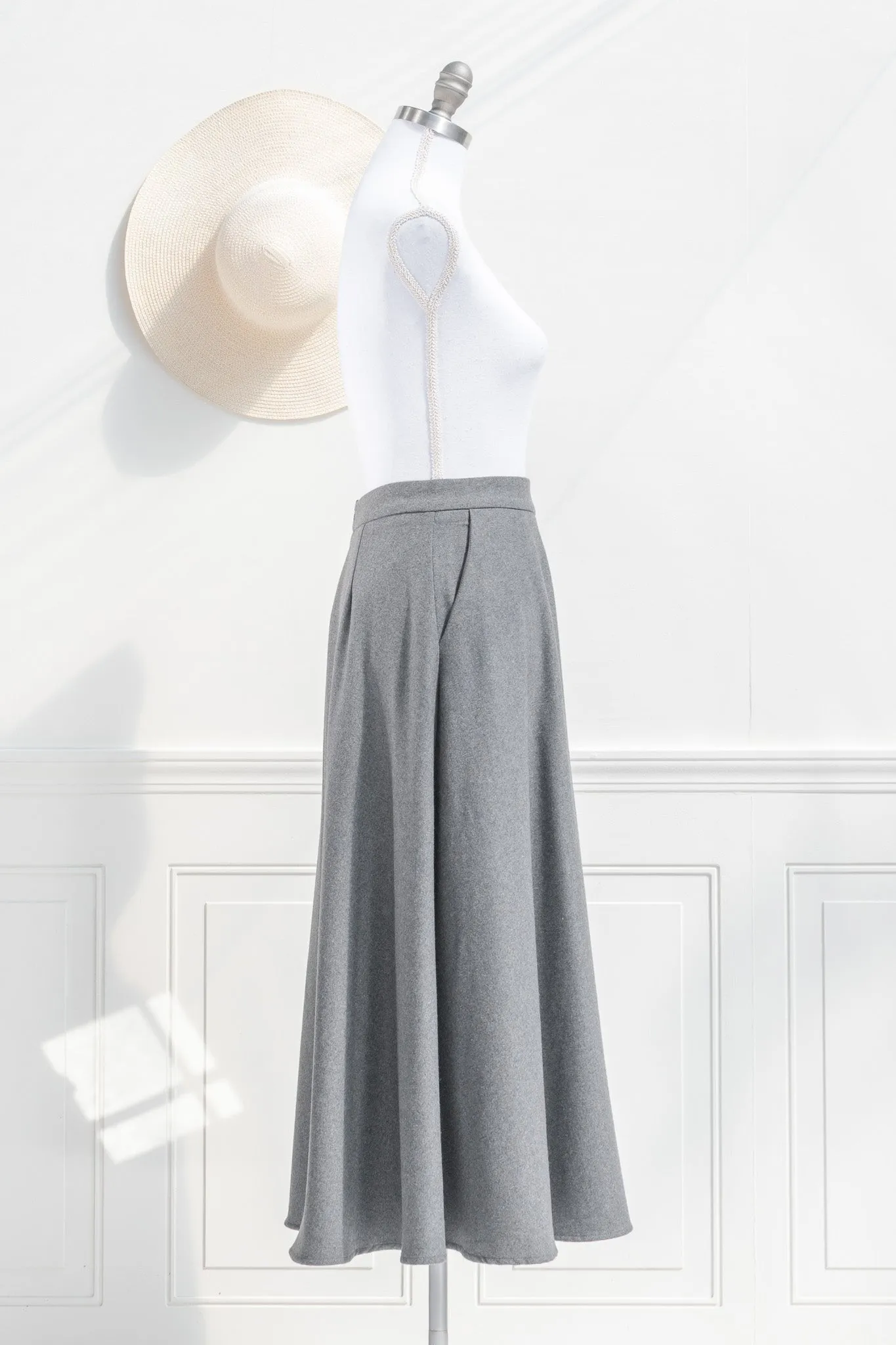 Alouette Midi Skirt - Grey