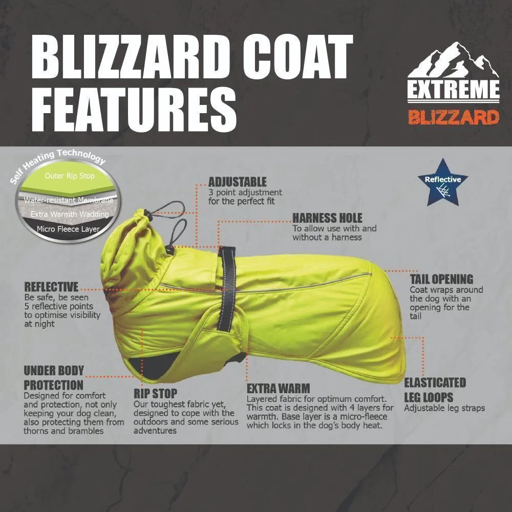 Ancol Extreme 50cm Hi-Vis Blizzard Dog Coat - Large