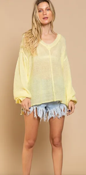 Baby Yellow thin sweater