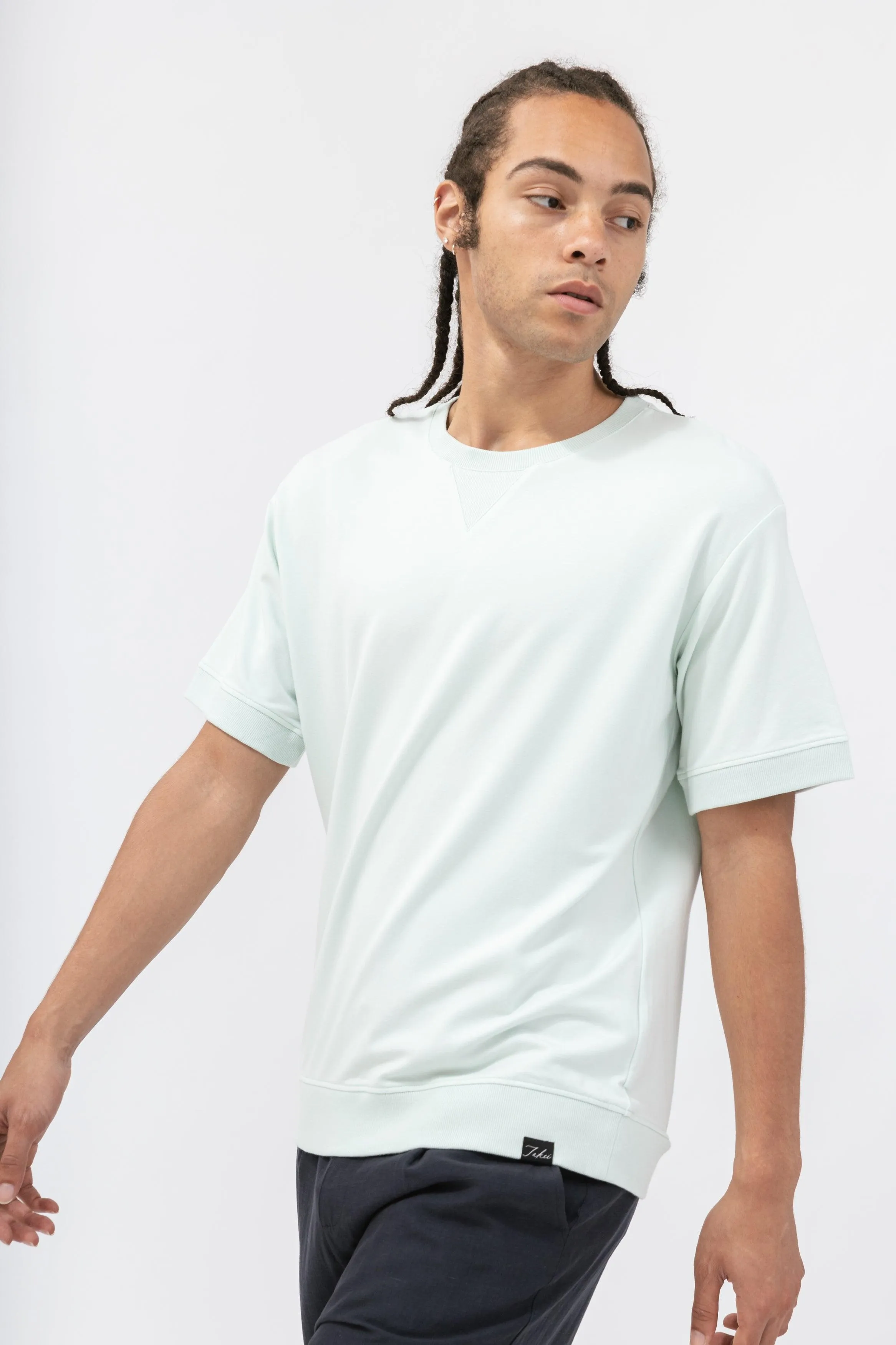 Bamboo Short Sleeve Crew Neck Sweatshirt