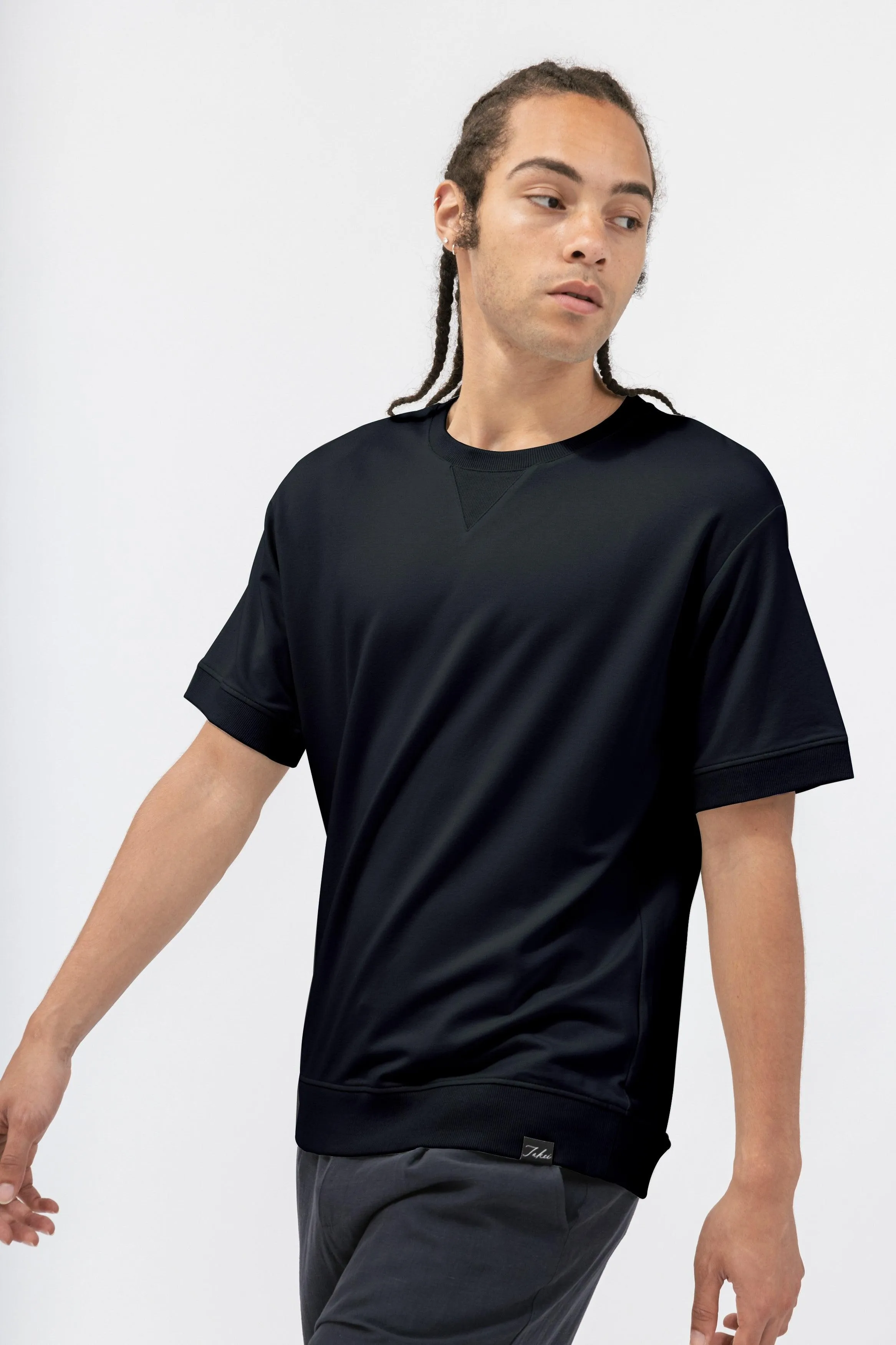 Bamboo Short Sleeve Crew Neck Sweatshirt