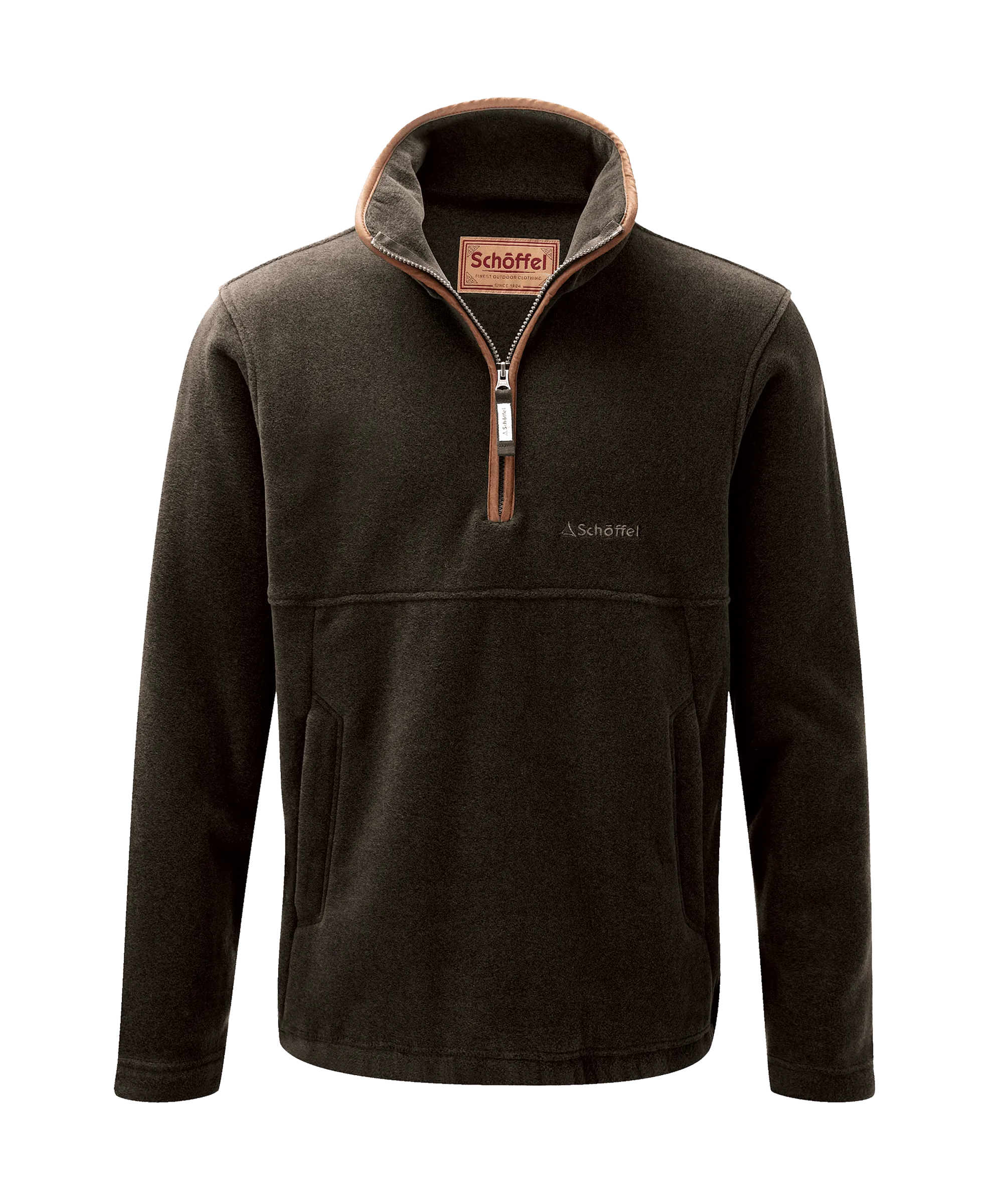 Berkeley Quarter Zip Fleece - Dark Olive