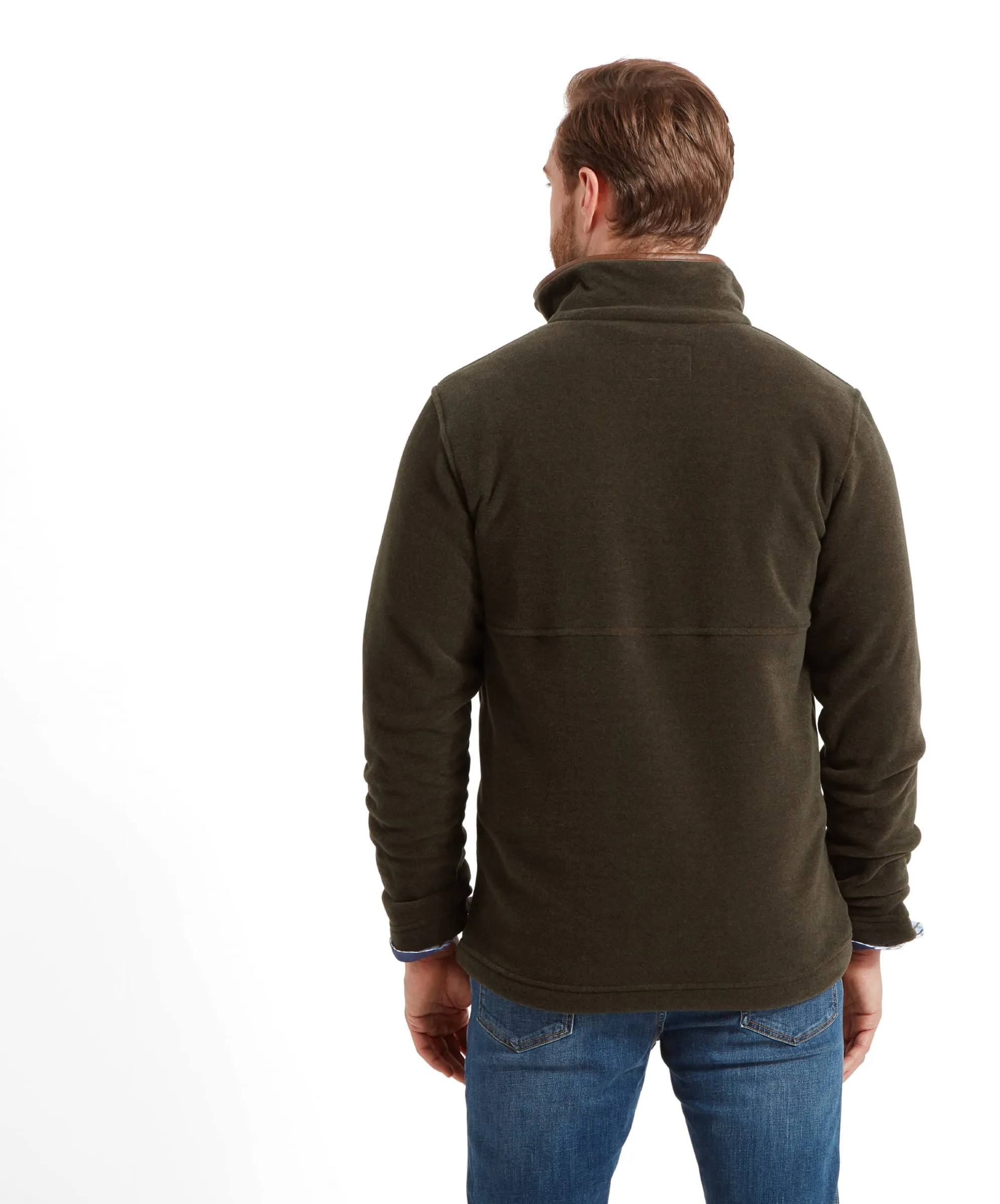 Berkeley Quarter Zip Fleece - Dark Olive