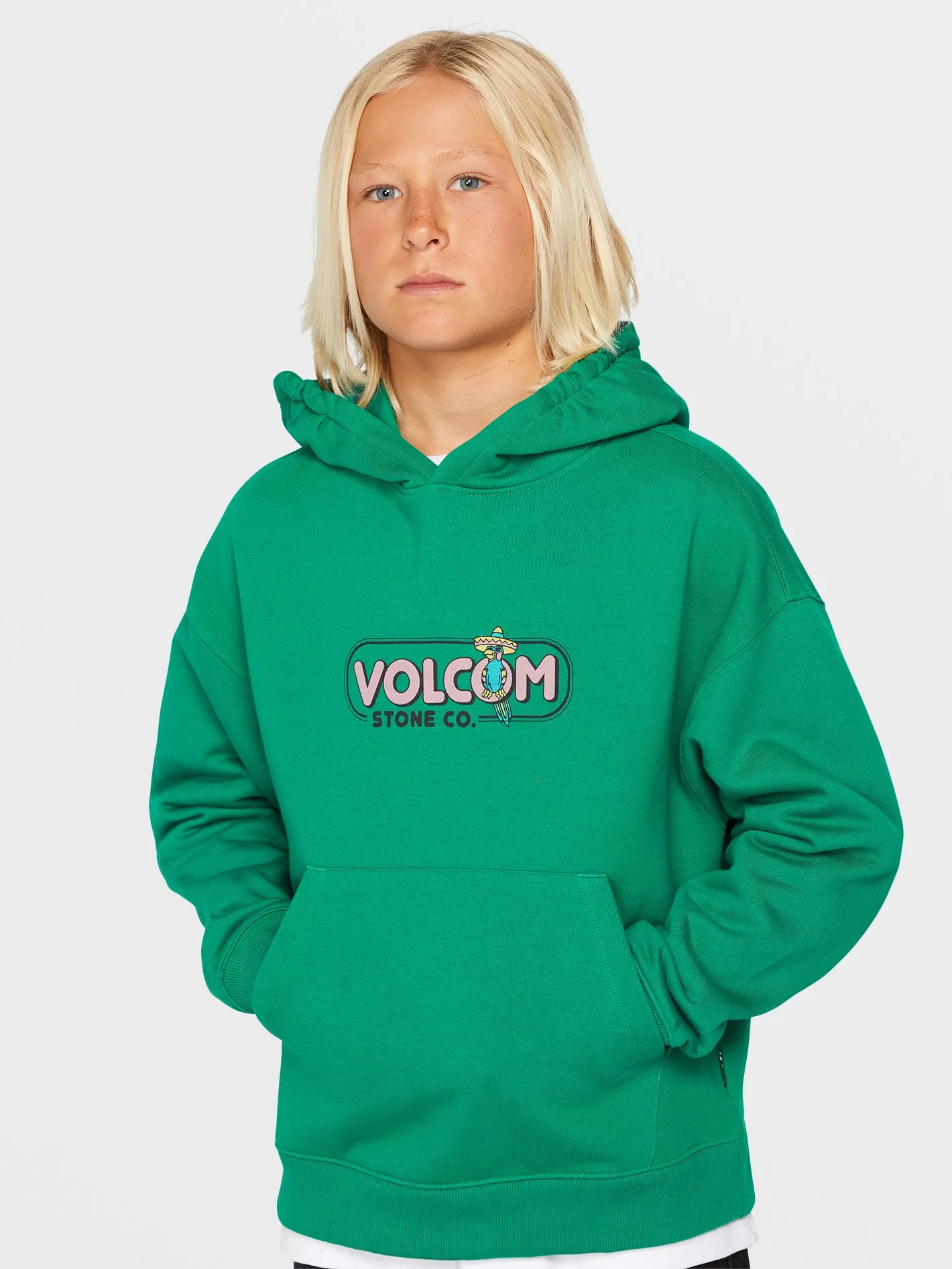 Big Boys Mountainside Pullover Hoodie - Synergy Green