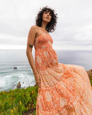 Billabong Dream Space Midi Dress - SWEET PAPAYA