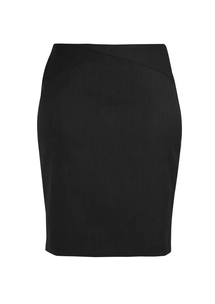 Biz Corporates Chevron Band Skirt (24014)-Clearance