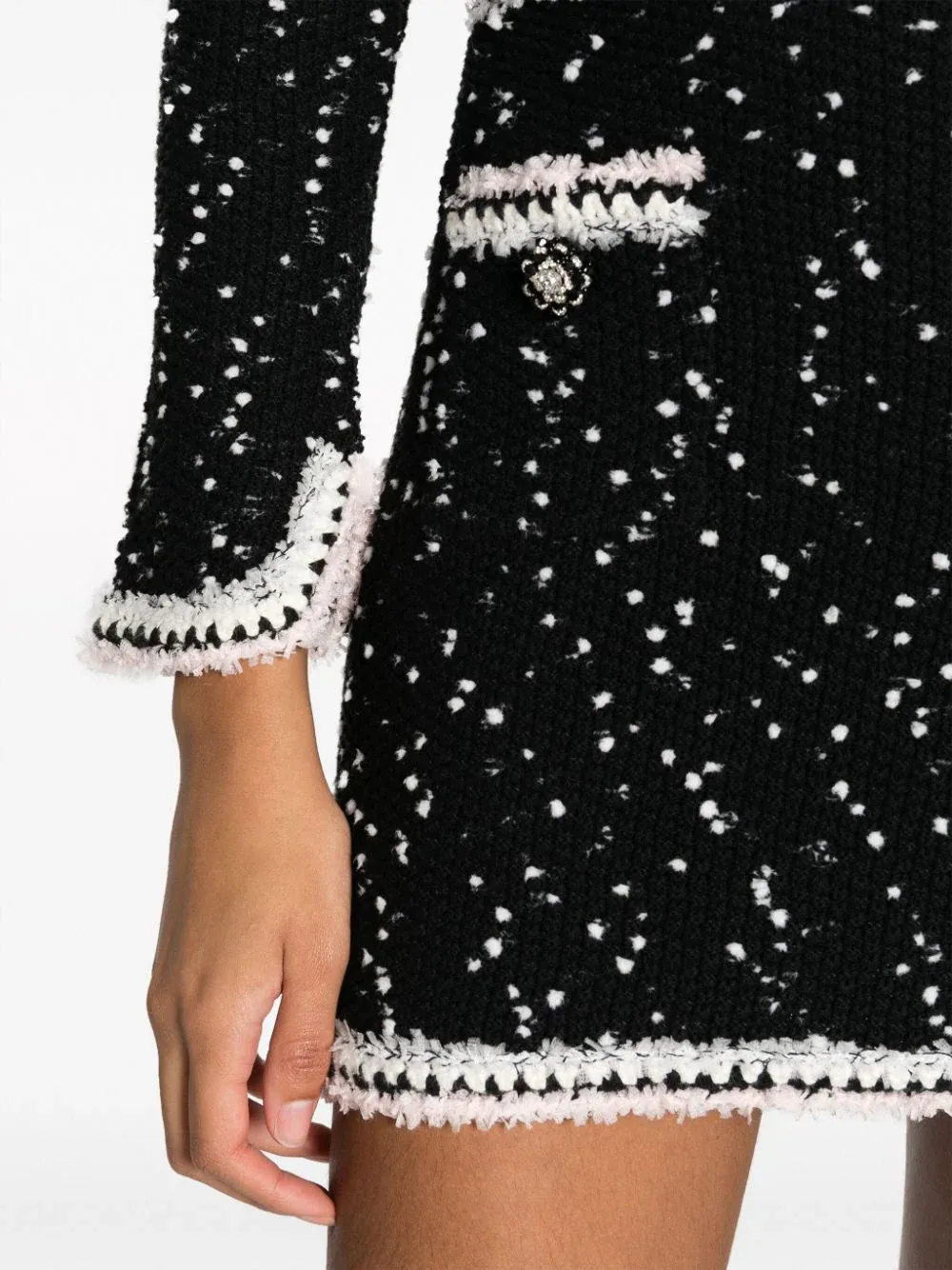 Black & White Knit Skirt