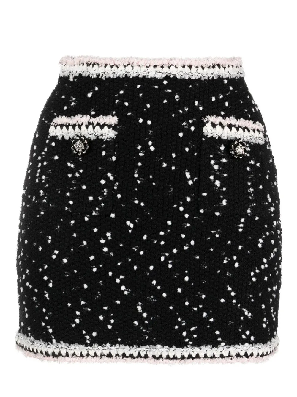 Black & White Knit Skirt