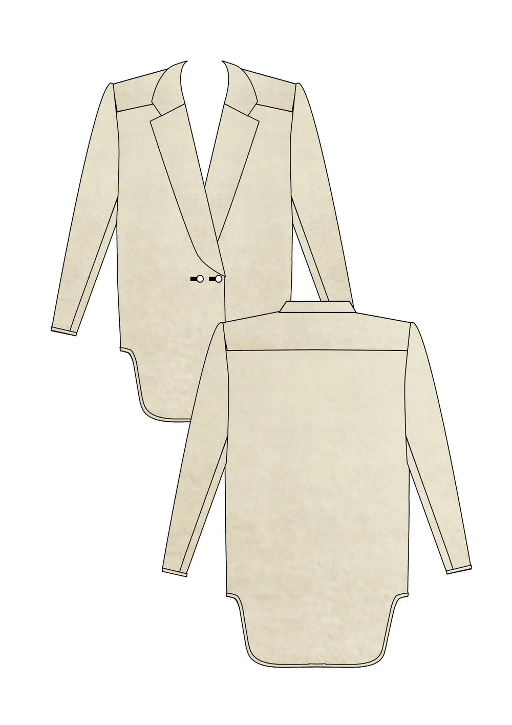 BLAZER/BLOUSE - creme