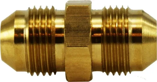 Brass Jic Flare Straight Tube Union