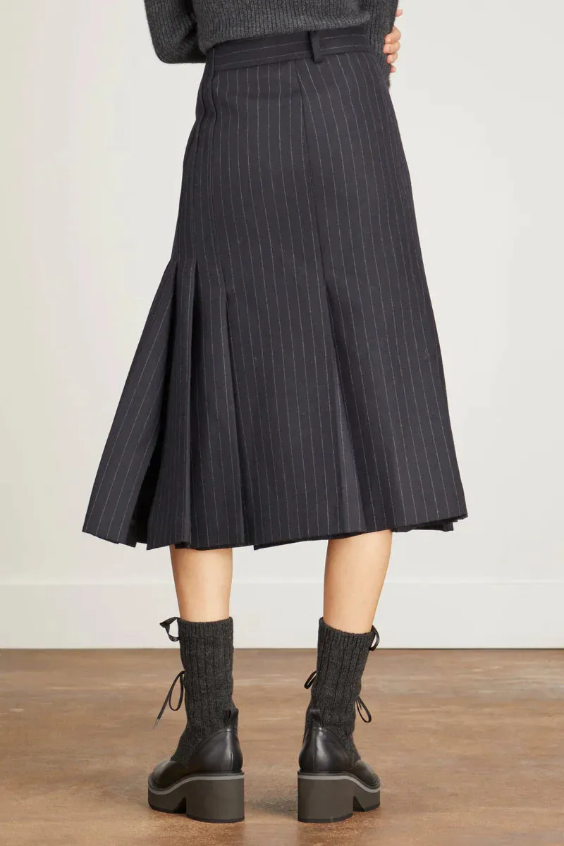 Chalk Stripe Skirt