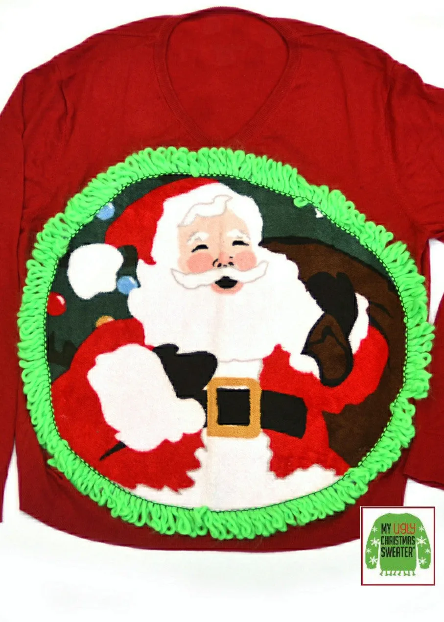 Christmas Sweater with Huge Santa