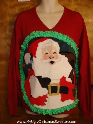 Christmas Sweater with Huge Santa