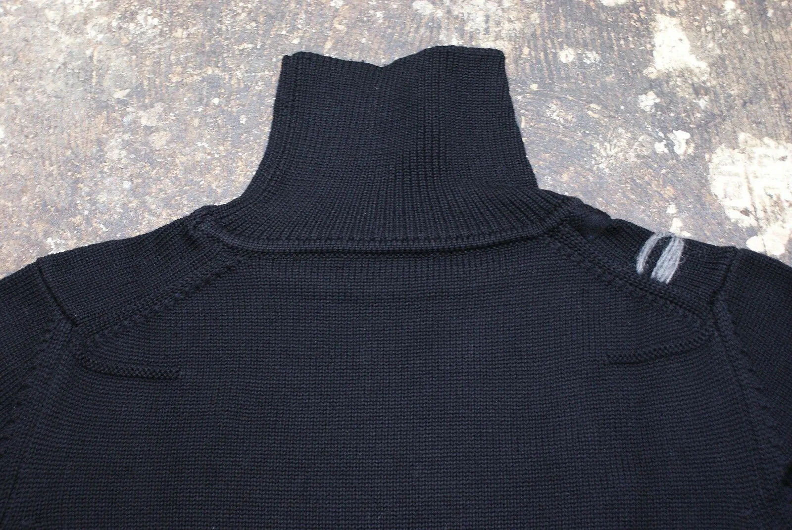 Chunky Wool Turtleneck Jumper Cable Knit Detail