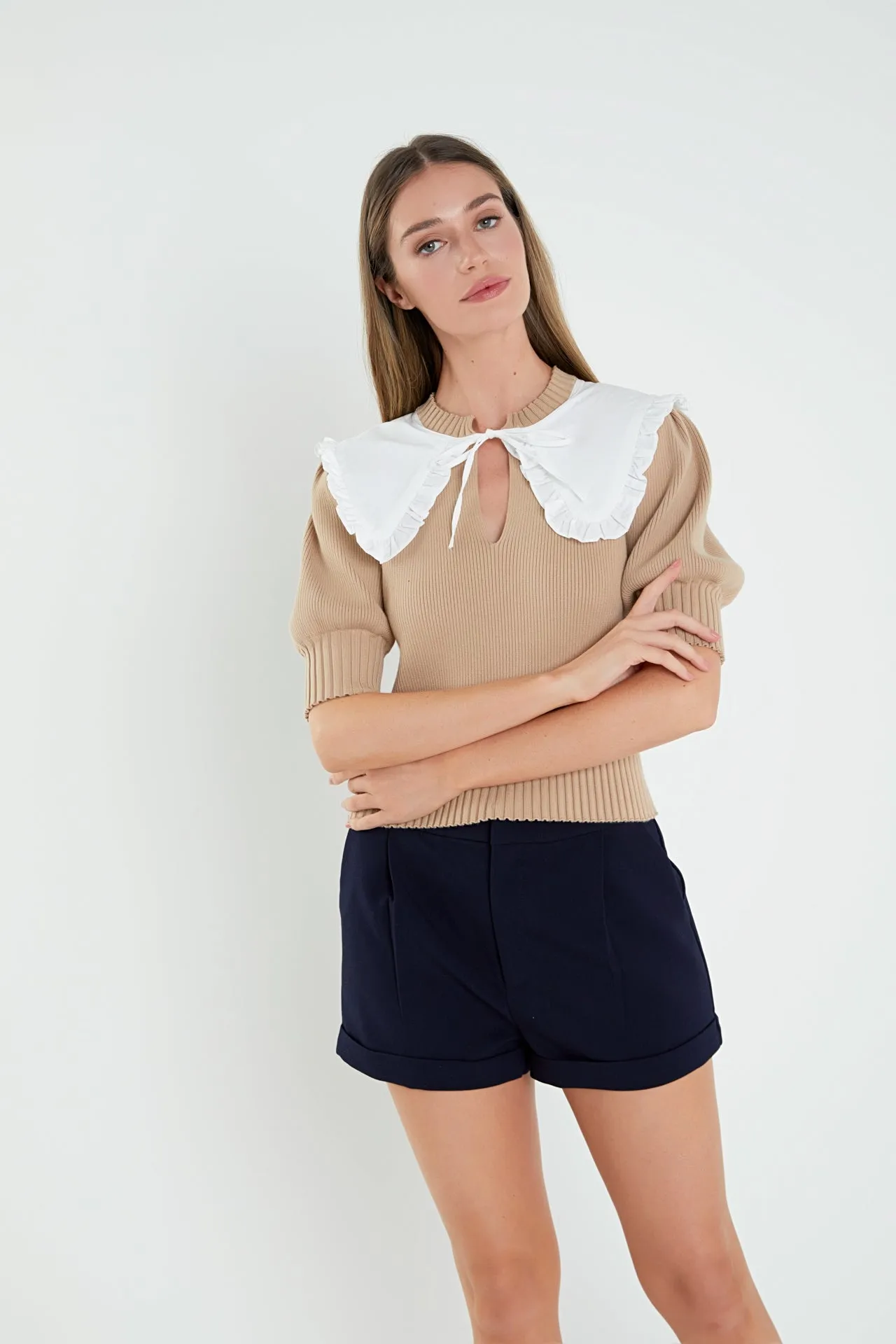 Collared Sweater Top