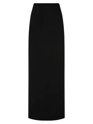 Crepe Column Skirt