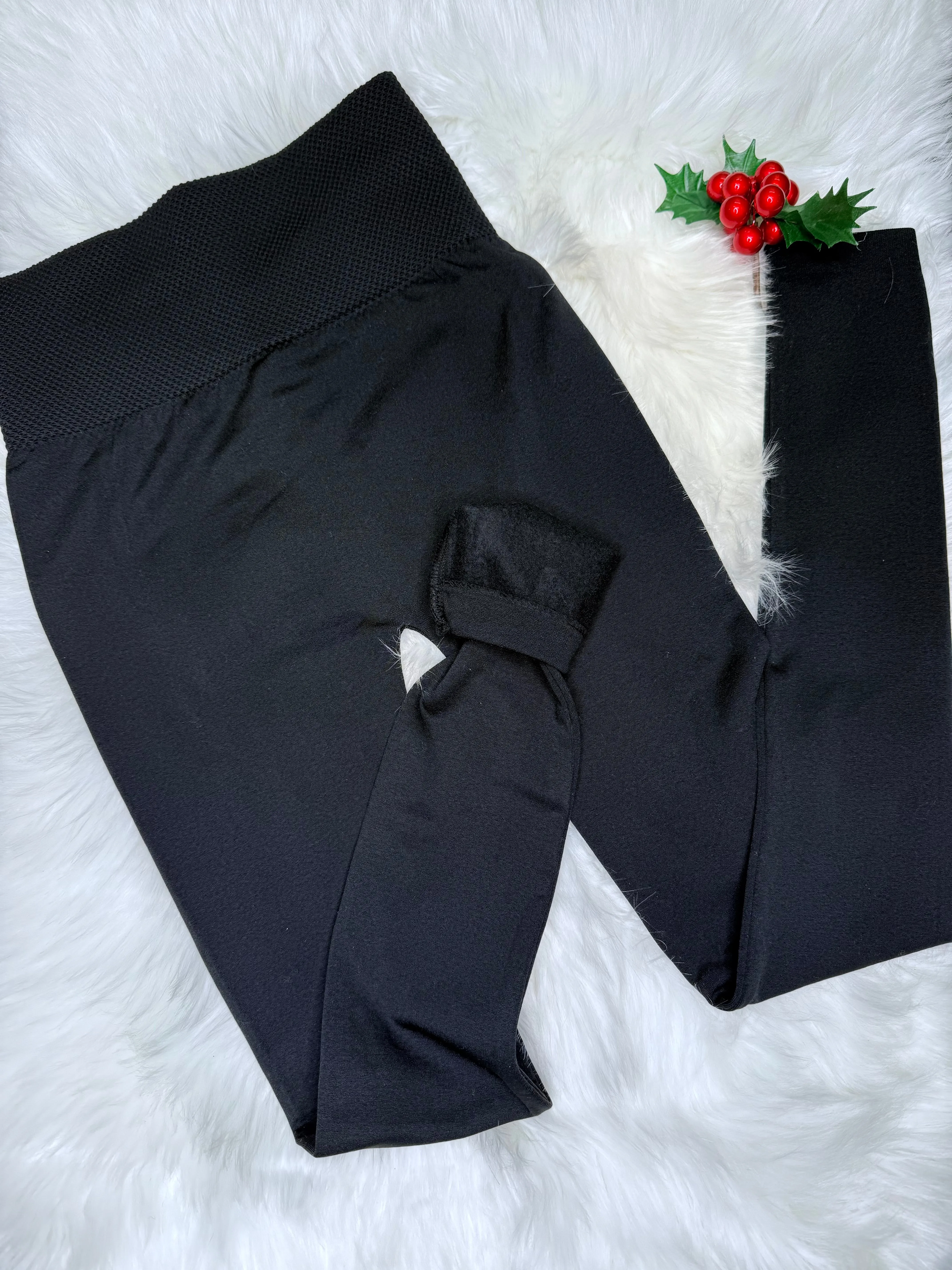 Doorbuster $11 Fleece Lined Black Leggings