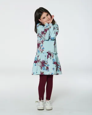 DPD Fleece Floral Comfy Dress