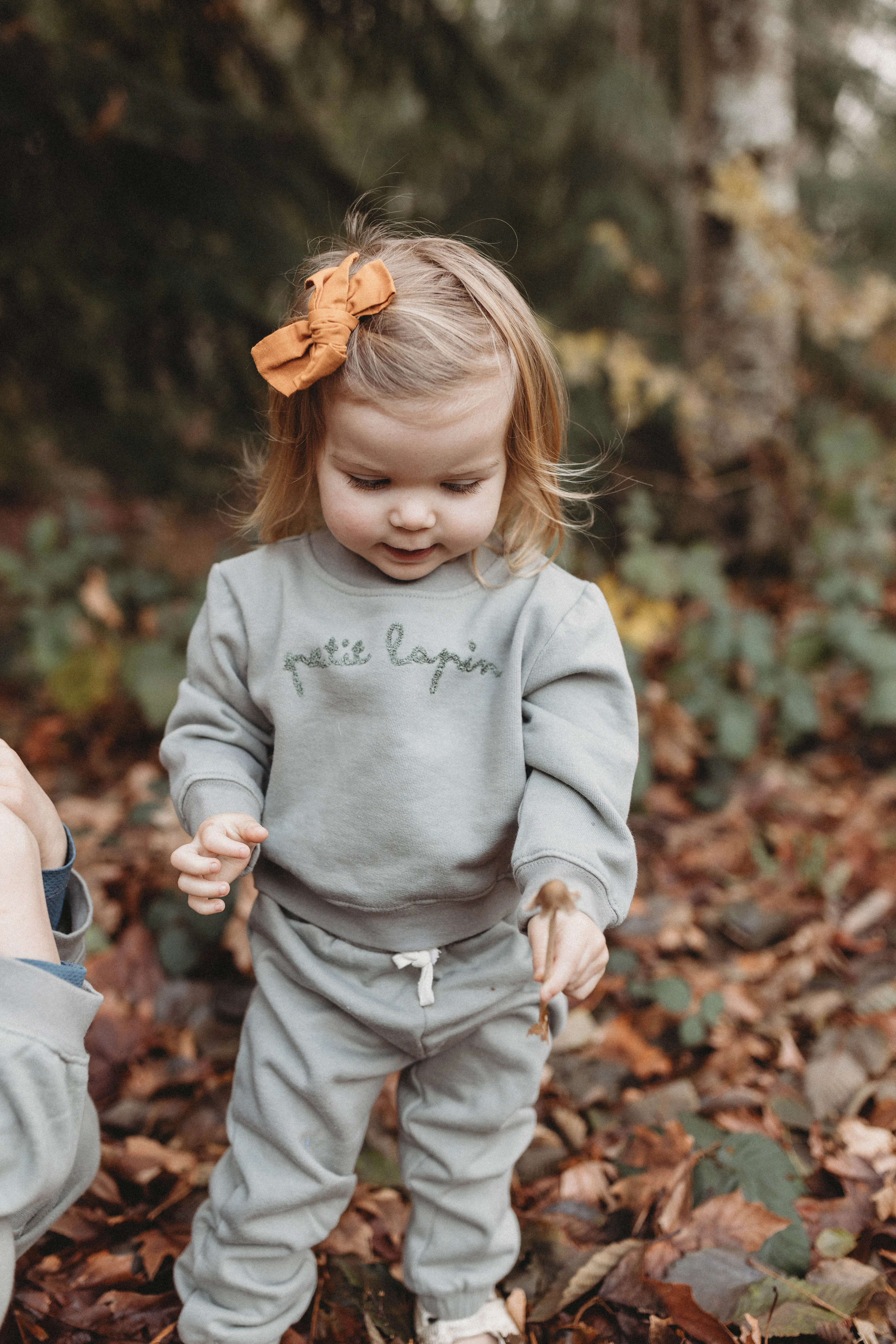 Finley | Cotton Fleece Sweatsuit Set | Petit Lapin | Mulled Basil