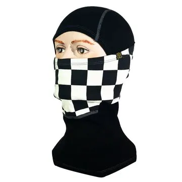 Goldtop Merino Wool Balaclava - Black & White