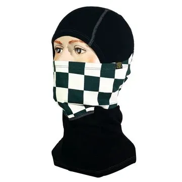 Goldtop Merino Wool Balaclava - Green & White