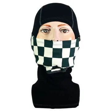 Goldtop Merino Wool Balaclava - Green & White