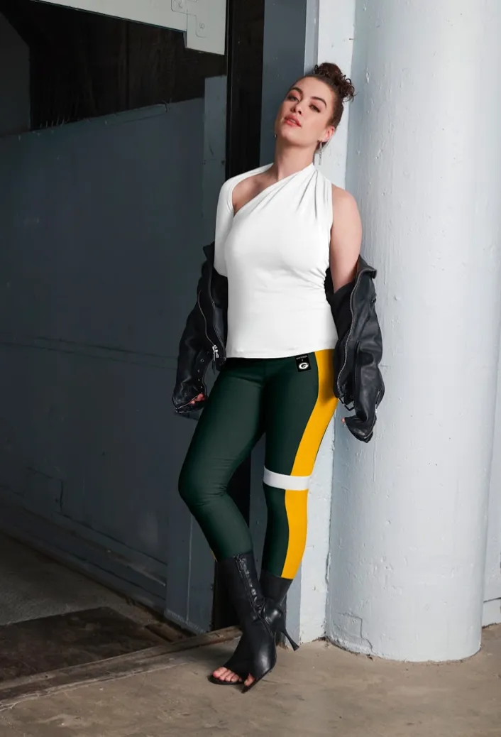 Green Bay Packers Color Block Legging