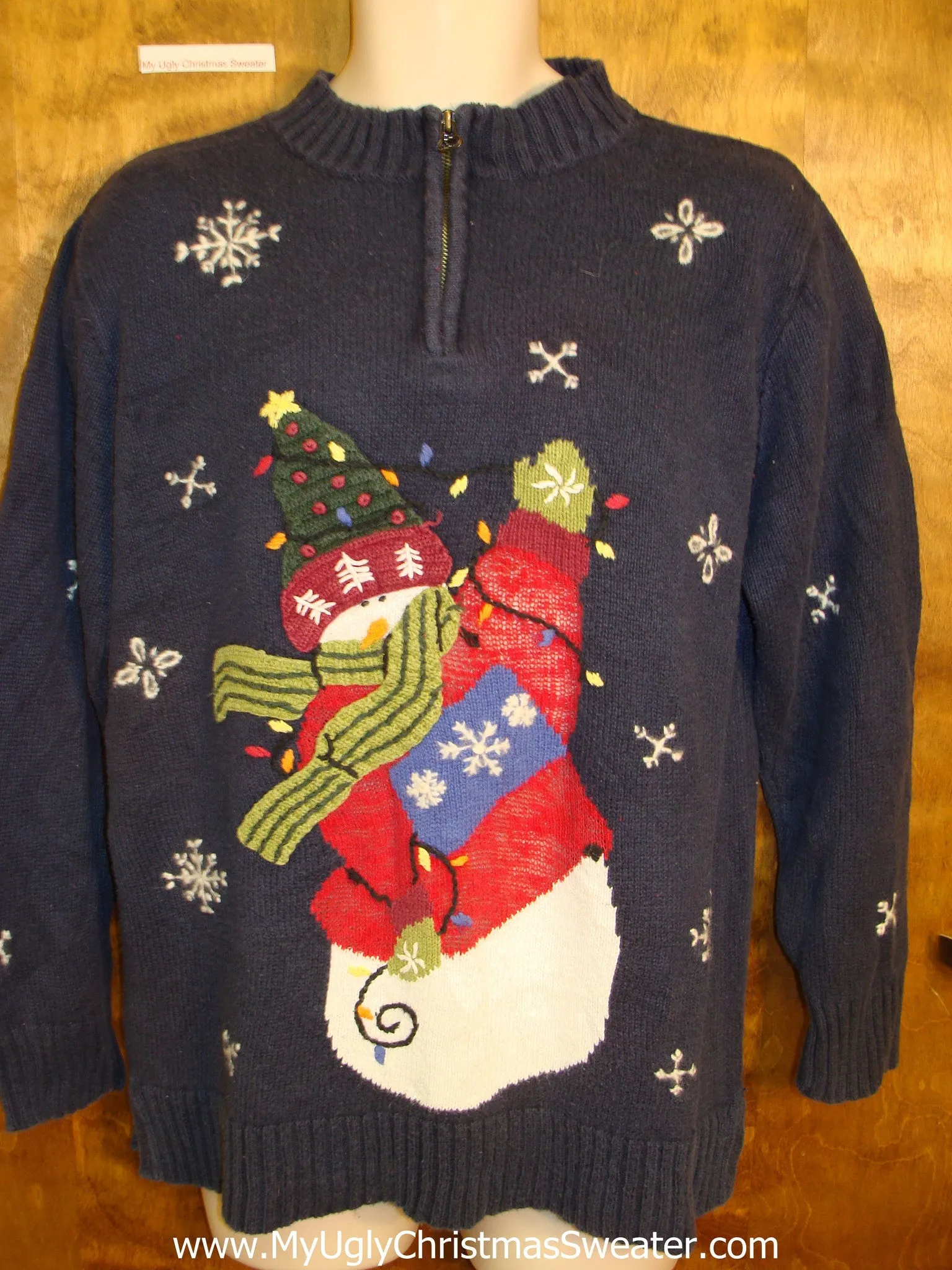 High-Five Snowman Pullover Ugly Christmas Jumper Pullover