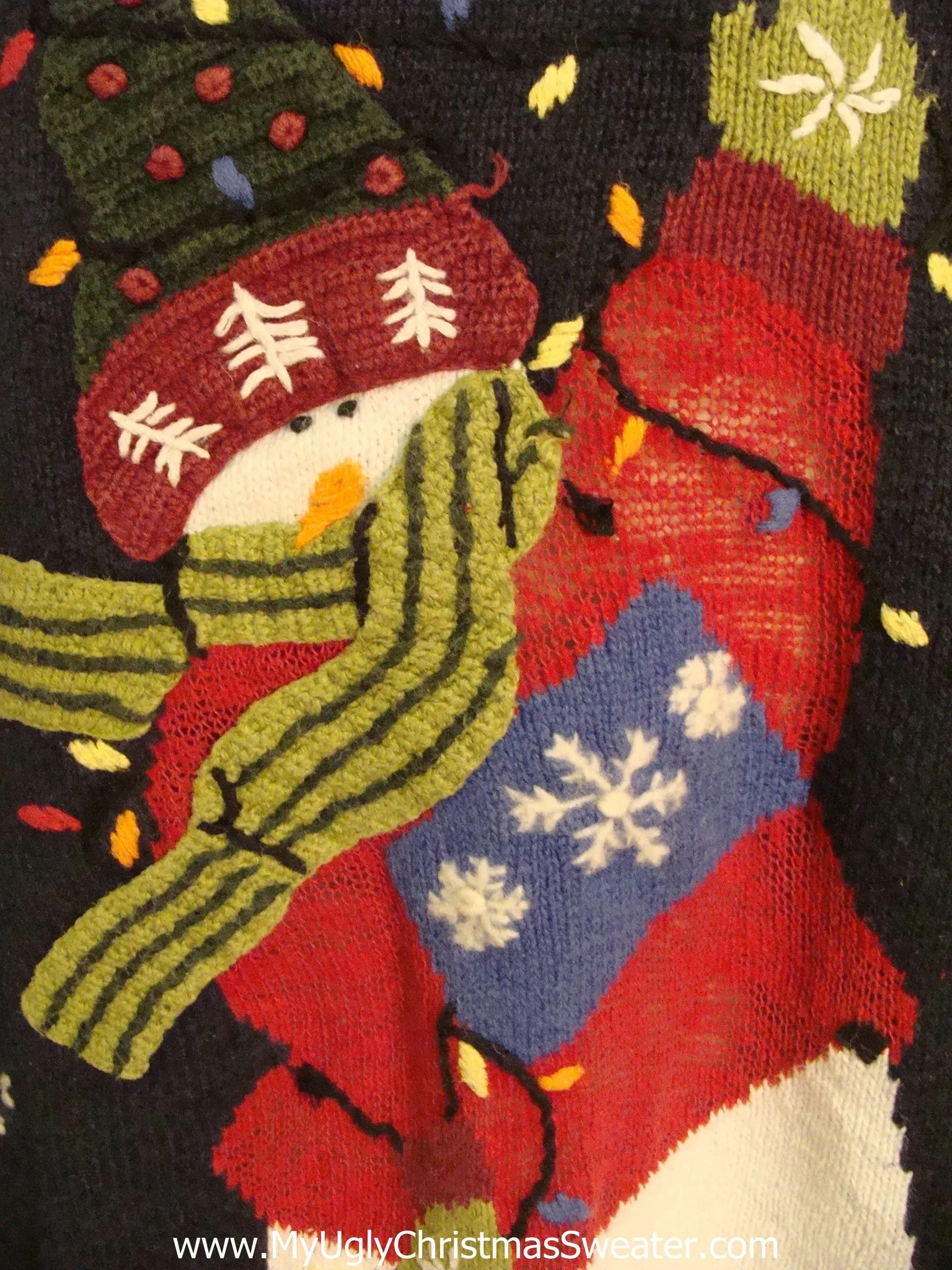 High-Five Snowman Pullover Ugly Christmas Jumper Pullover