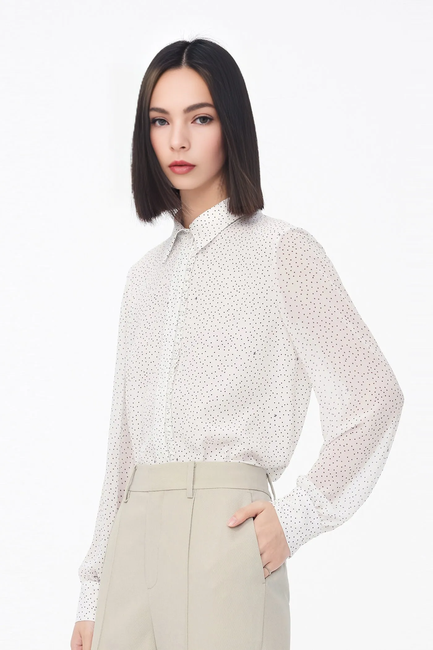 Ivory Silk Shirt