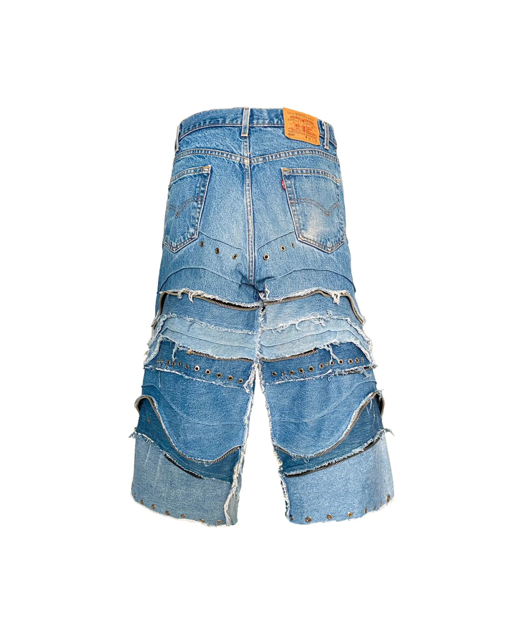 Jorts Jeans Zip Curve