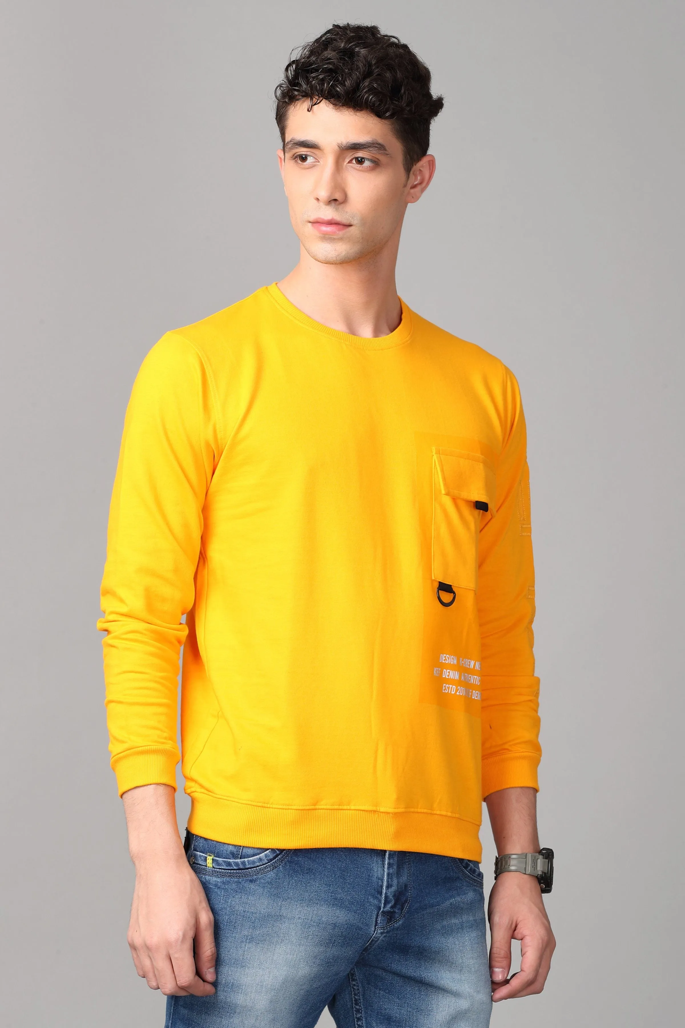 KEF Men's Sweater Yellow