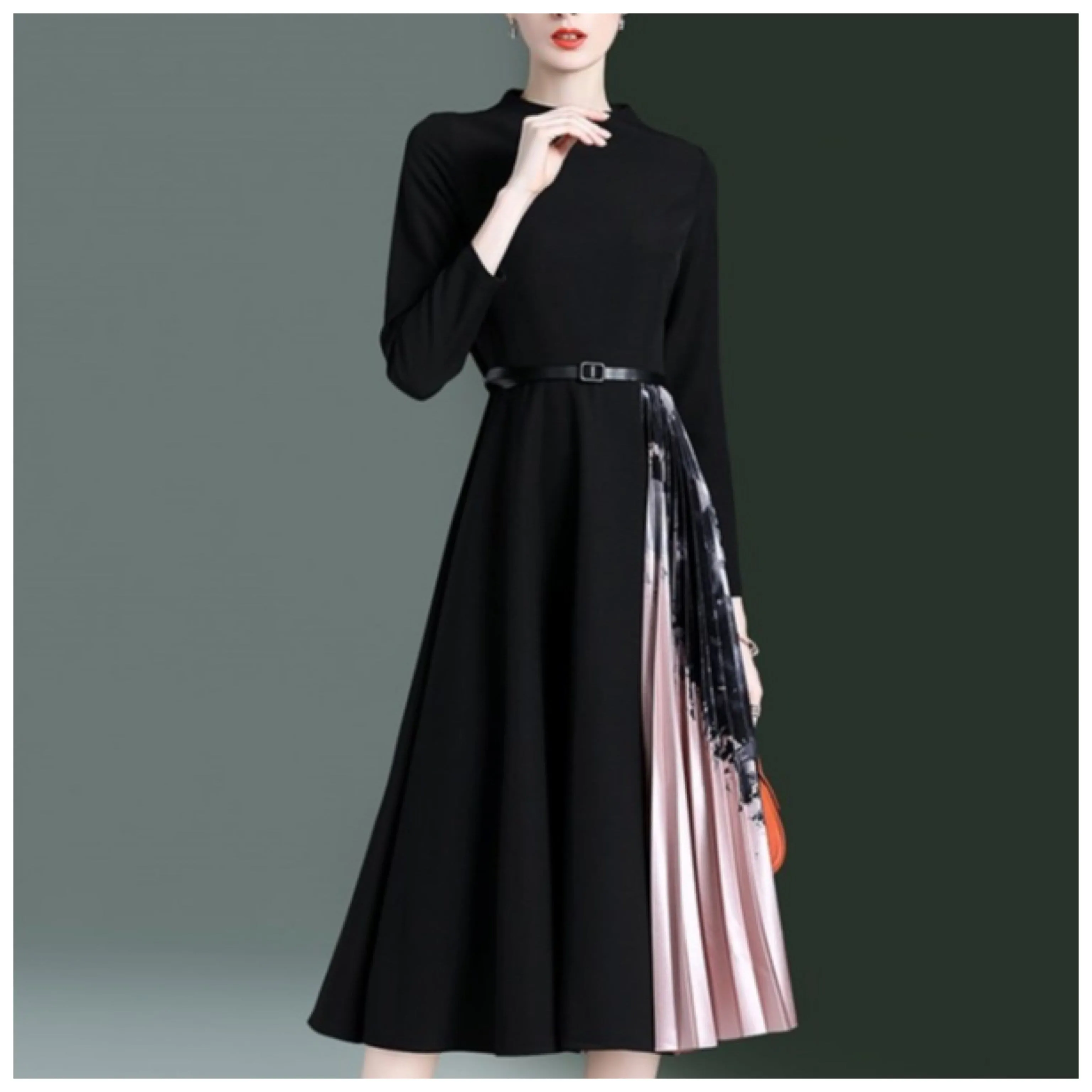 Kousel Luxury Pleated Dress