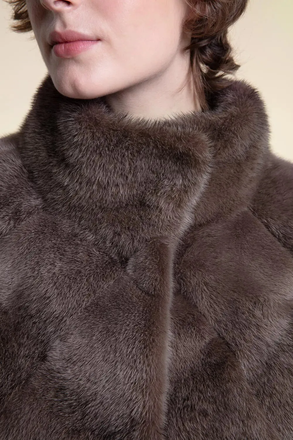 Long mink jacket