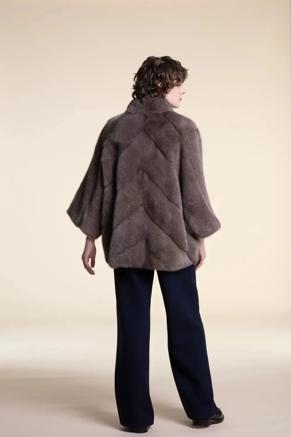 Long mink jacket