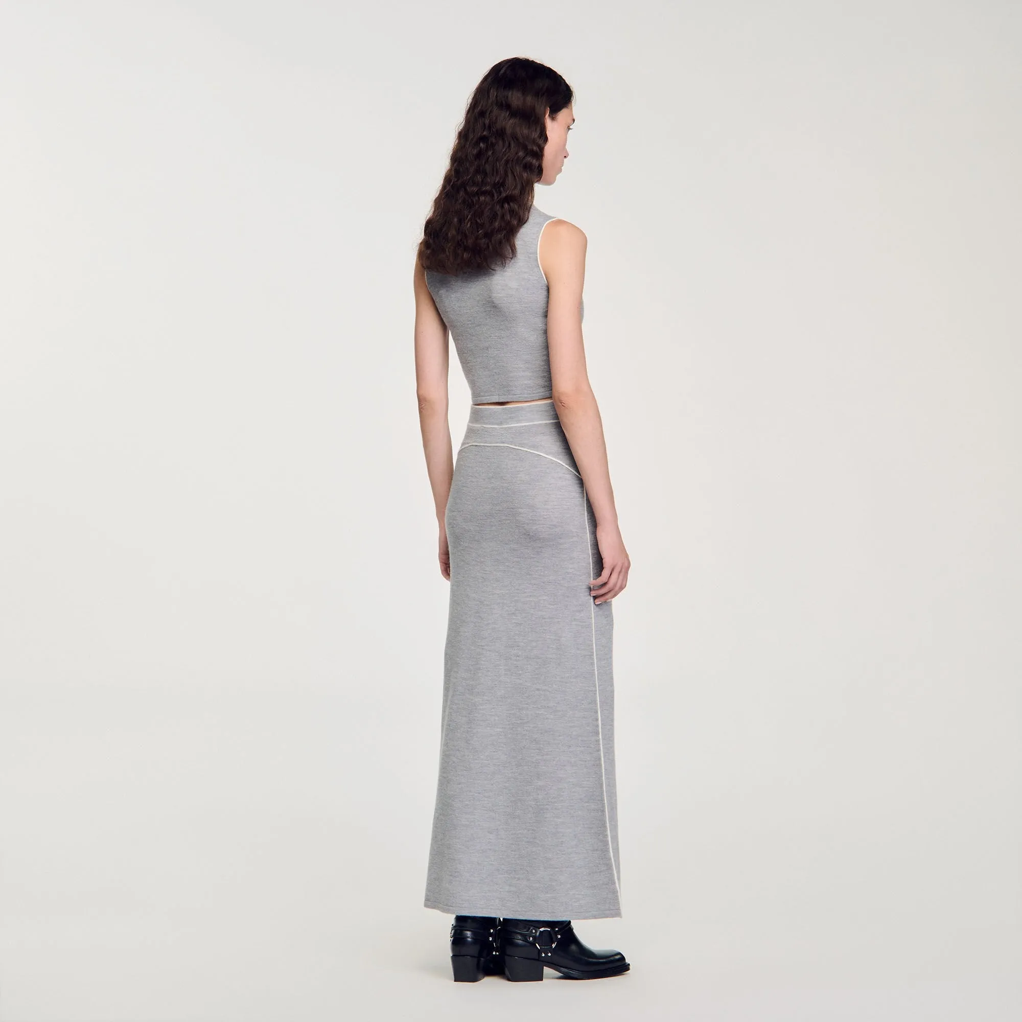 Long Wool Skirt