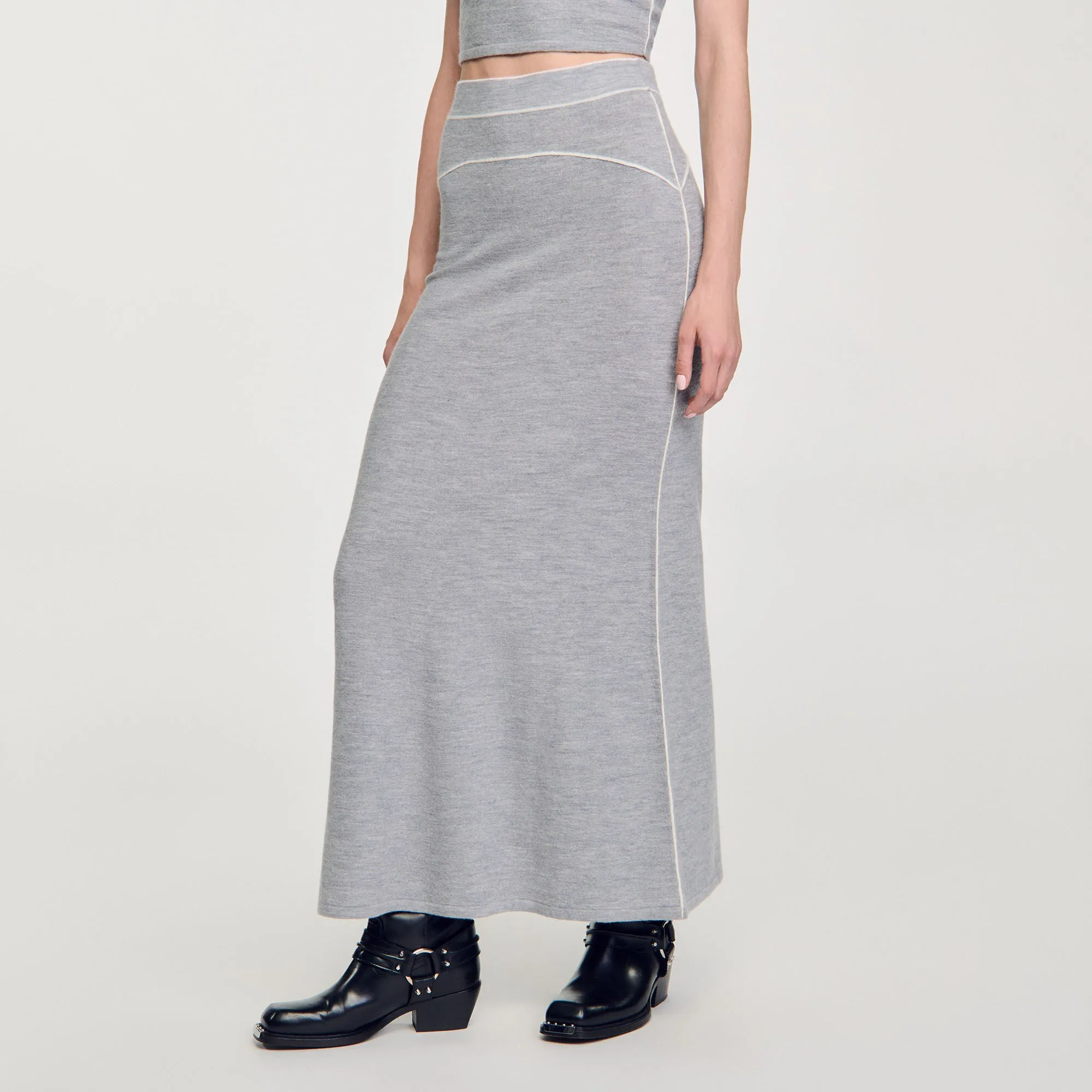 Long Wool Skirt