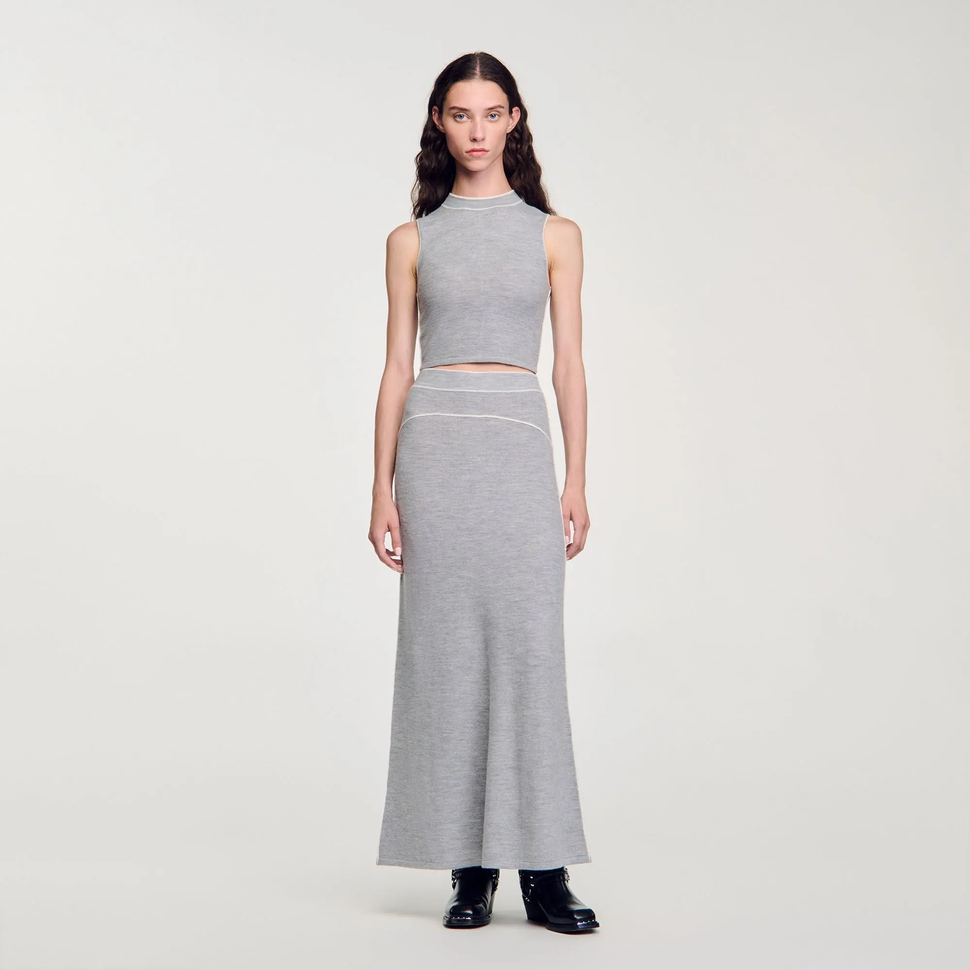 Long Wool Skirt