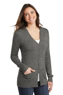 LSW415 Nucla Port Authority ® Ladies Marled Cardigan Sweater