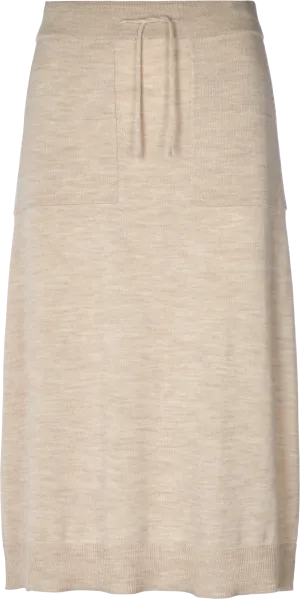 Lucia Merino Skirt - Nougat Melange