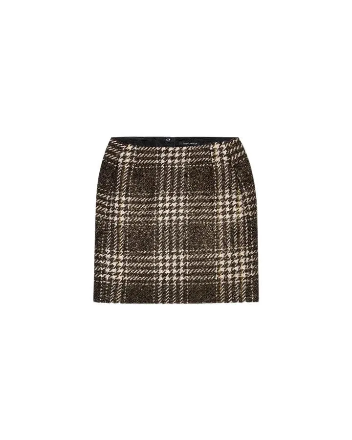 Luisa Cerano Vintage Check Mini Skirt