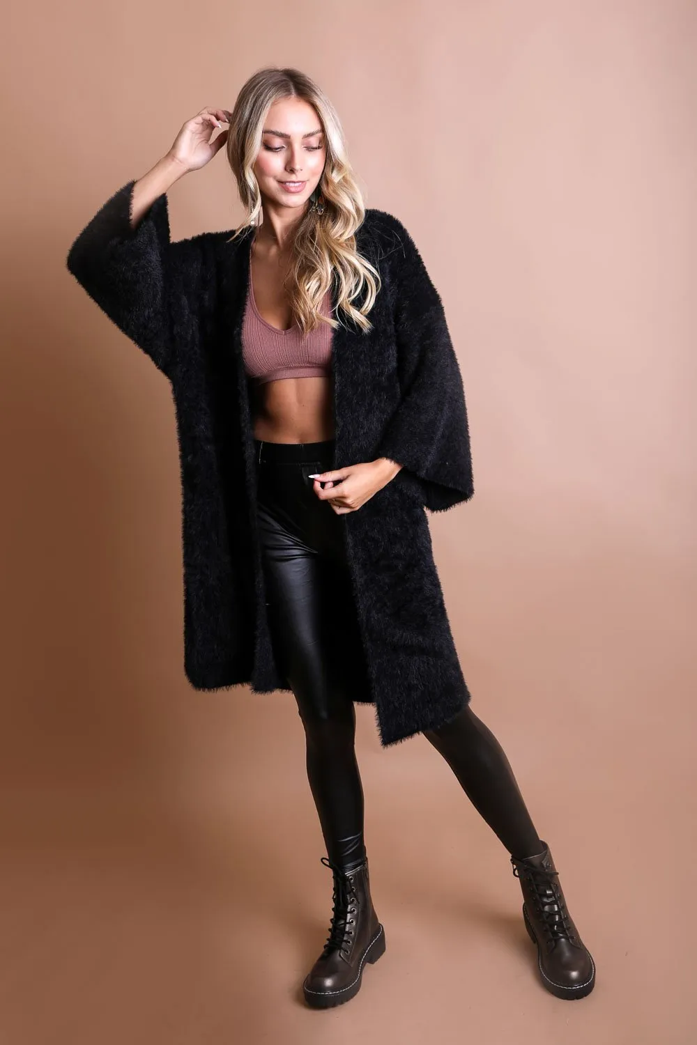 Luxe Mohair Knit Cardigan