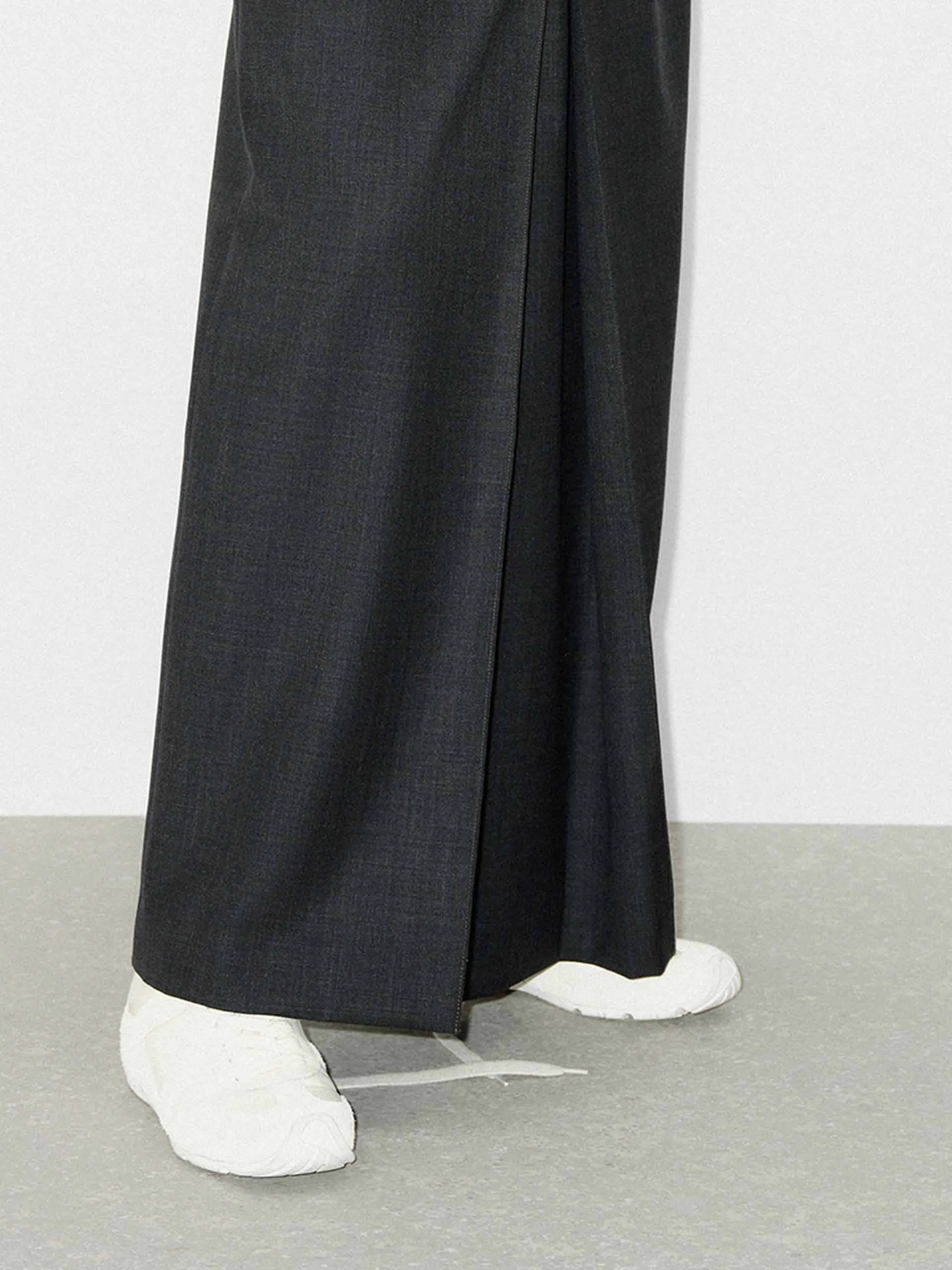 Maxi Wool Blend Skirt