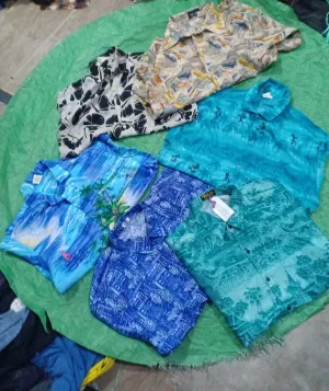 Men Silk Hawaii Shirts