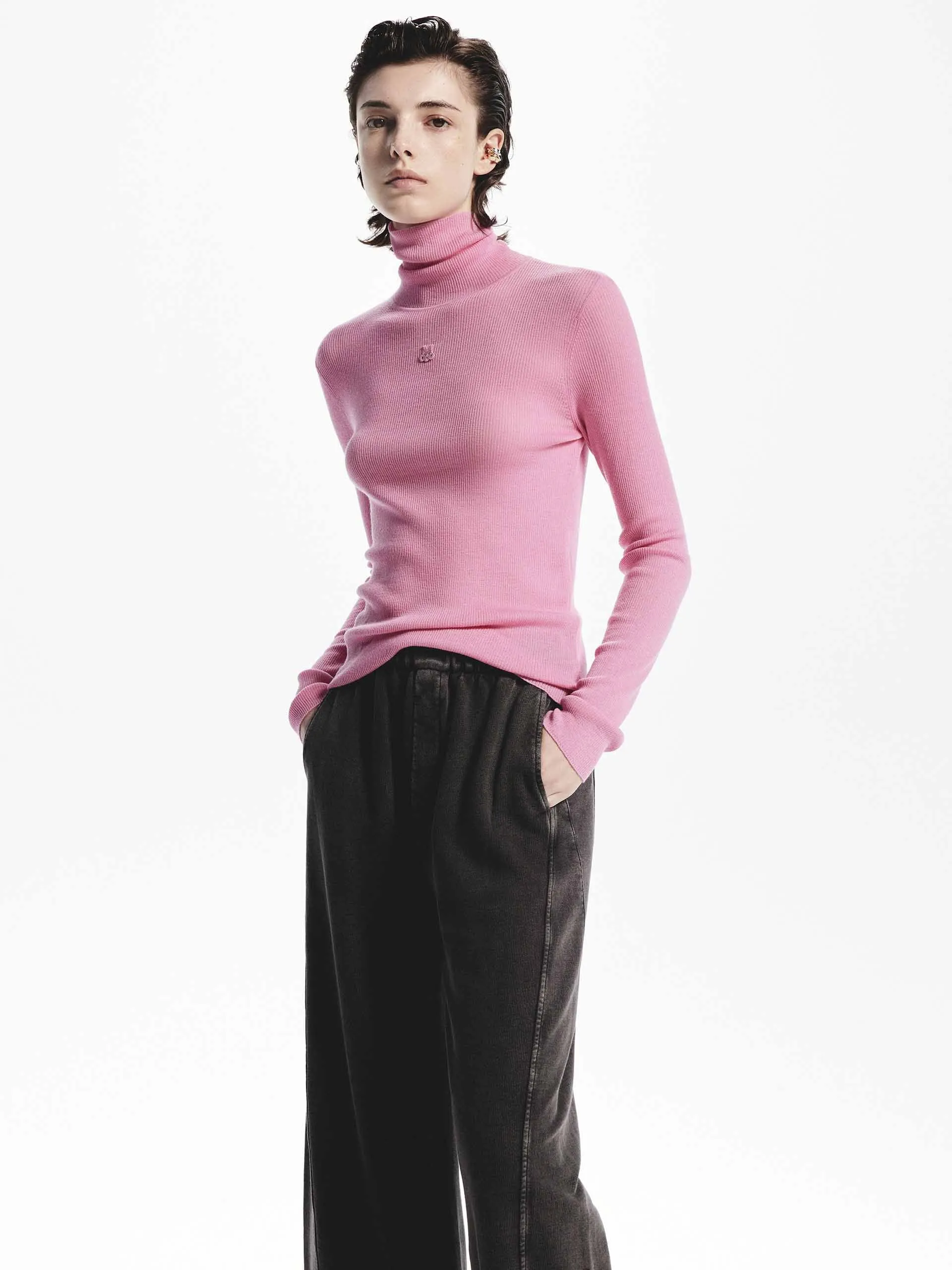 Merino Wool Turtleneck Sweater