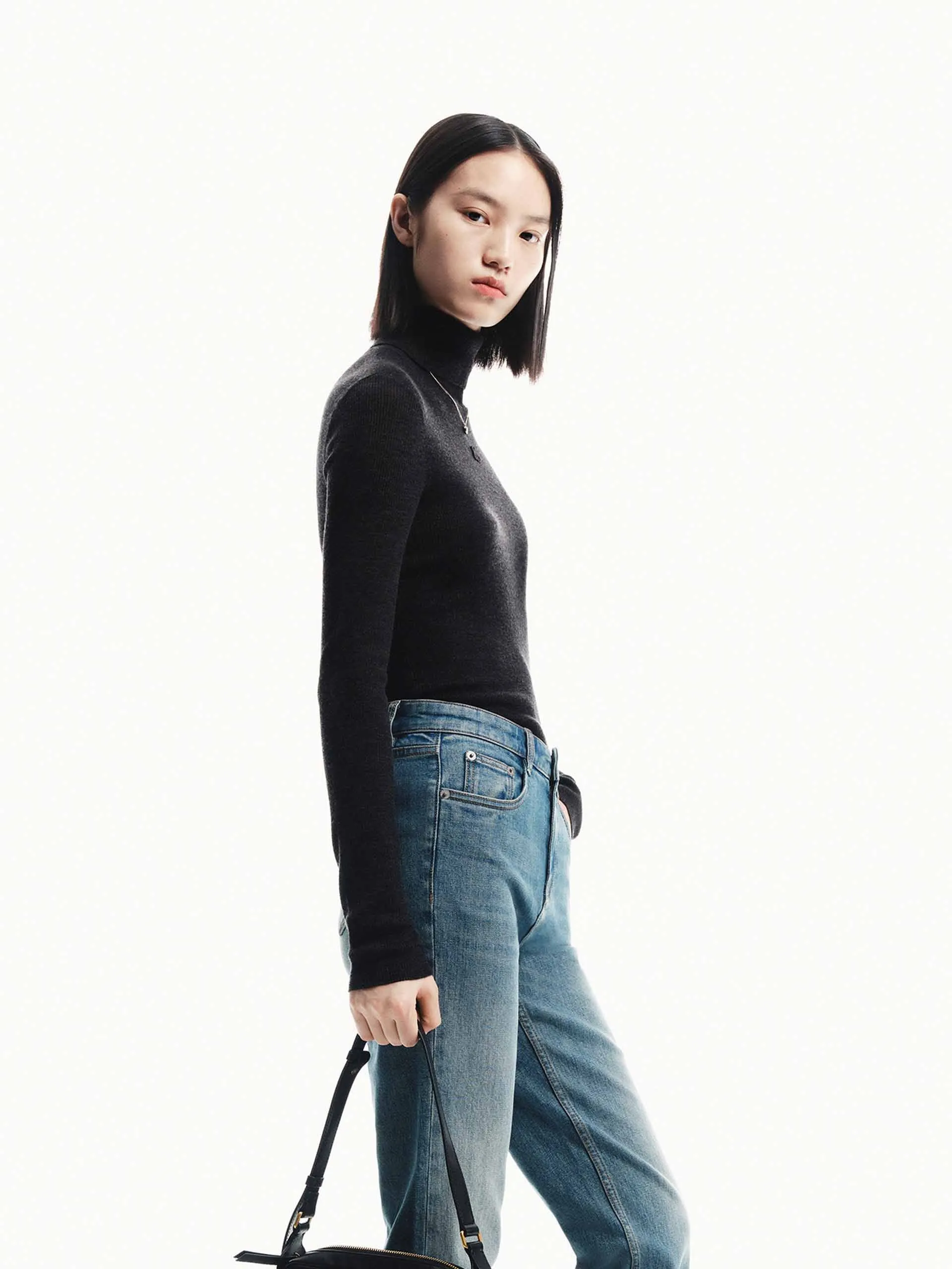 Merino Wool Turtleneck Sweater