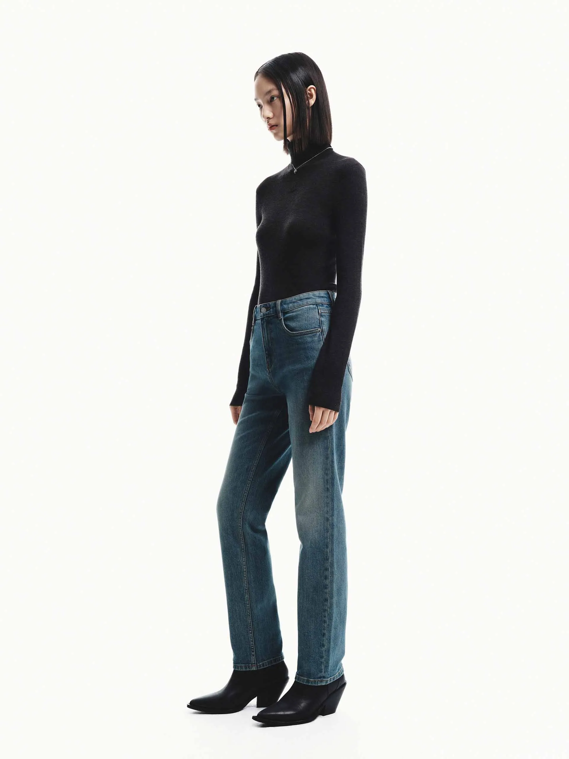 Merino Wool Turtleneck Sweater